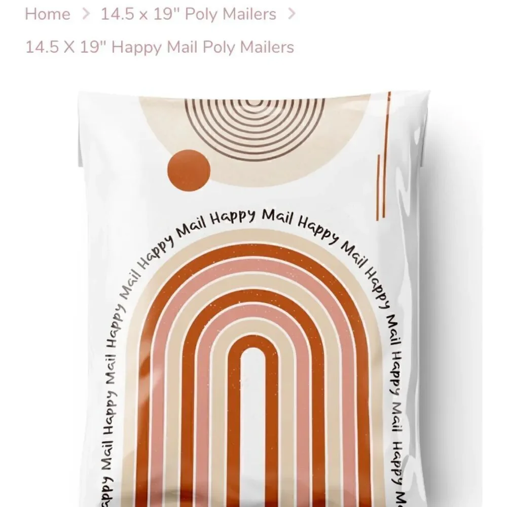 Poly mailers big sizes 14.17 and 14.5x19 35 poly mailers 35 stickers
